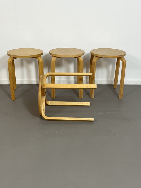 Image 1 of Set van 4 IKEA Frosta Plywood Krukken