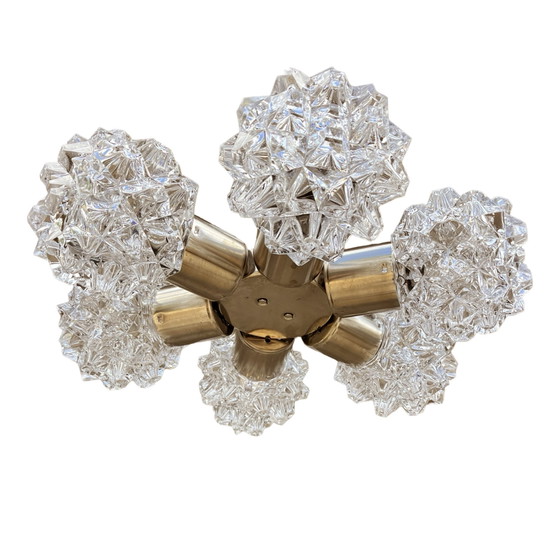 Image 1 of Lámpara de araña Sputnik, Kamenicky Senov, Checoslovaquia, años 70.