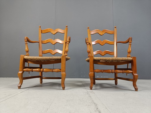 Pair Of French Provencal Armchairs, 1950S