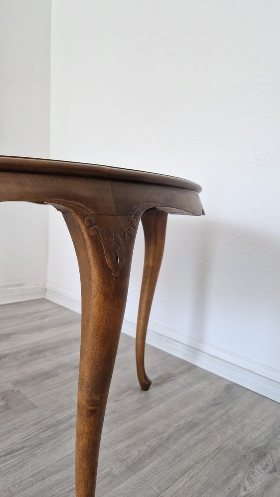 Image 1 of Ronde, gebeeldhouwde bijzettafel, 78 cm