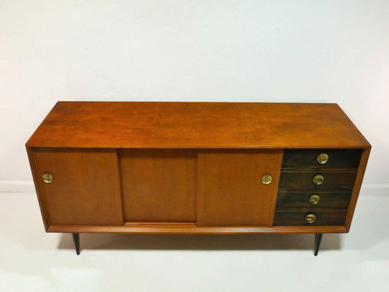 Image 1 of Vintage dressoir uit de jaren 60, ladekast in mid-century modern stijl, Duitsland