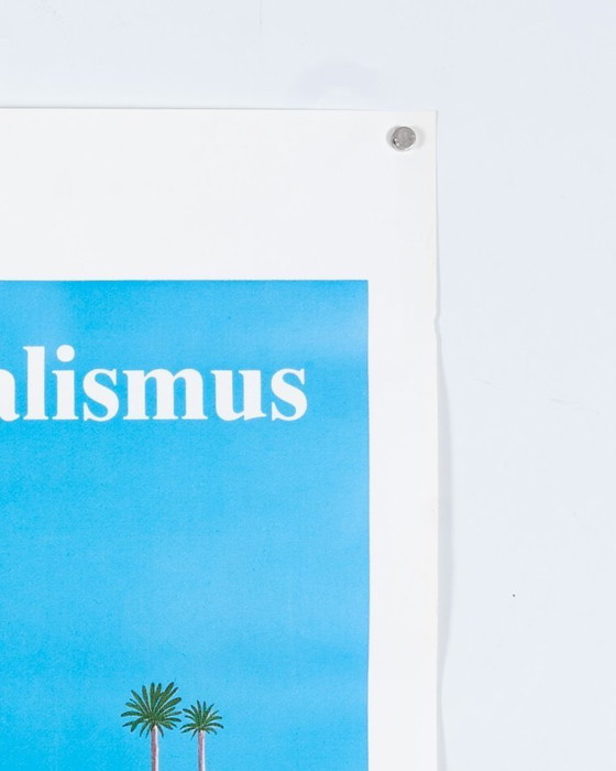 Image 1 of Freiheit statt Sozialismus - Die Grünen – 1990 – Original Vintage Political Poster by F.K. Waechter(after Hockney) – Pop Art – 8