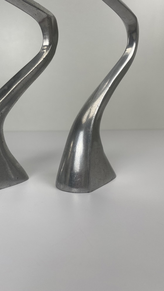 Image 1 of 2 X Arclumis / Swan Candlesticks Design Matthew Hilton