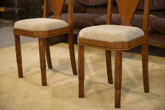 Pair of Art Deco chairs attributed to Baptistin Spade 1930s – Dining chairs (photo 7 of 12)