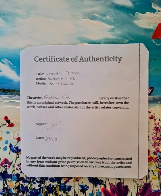 Image 1 of Evelina VINE - Flower Tango - Artist's painting