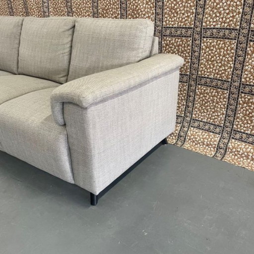 3-Zits bank lichtgrijze stof