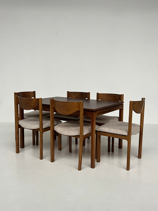 Ensemble de salle à manger vintage – palissandre