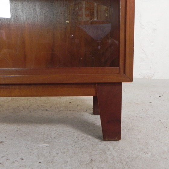 Image 1 of Vetrina con 4 ante scorrevoli in vetro, Musterring, anni '60