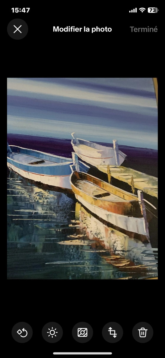Digue de Carry Le Rouet - Y. Deric (1964-2017) – Paintings & Drawings, Wood, Canvas (photo 16 of 23)