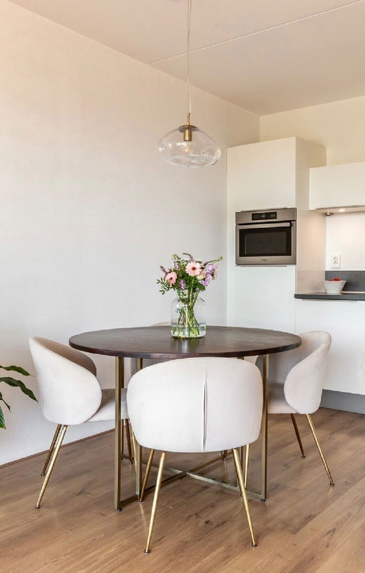 Westwing Luisa chairs 4x cream white velvet