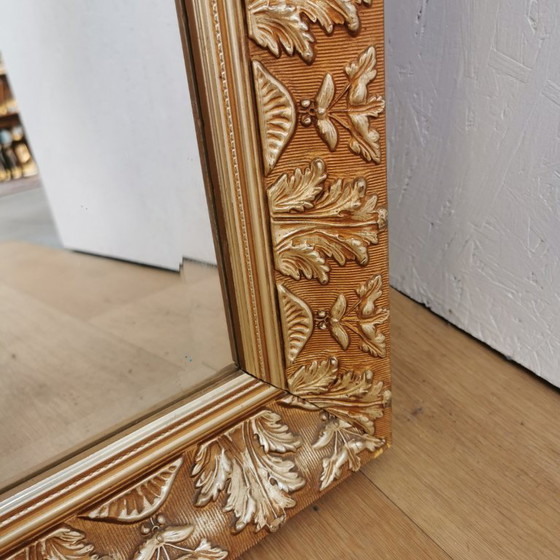 Image 1 of Grote Vintage Barok brocante schouwspiegel spiegel