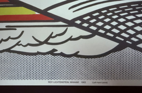 Image 1 of Roy Lichtenstein: Dittico "Whaam, ho premuto il pulsante di controllo del fuoco, 1963"