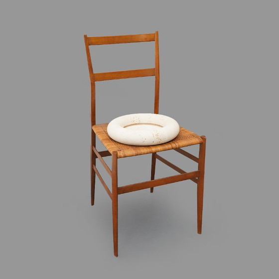 Image 1 of Ciotola in travertino “Voltero” di Pier Alessandro Giusti ed Egidio Di Rosa per Up & Up, anni '70