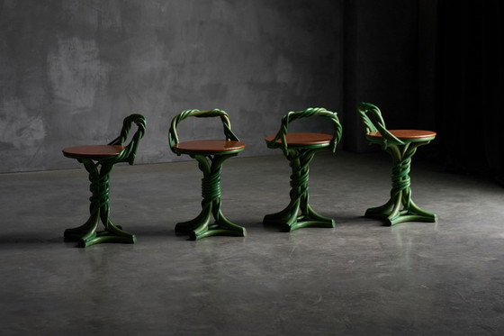 Image 1 of Sgabelli a forma di vite, Francia, fine XX secolo