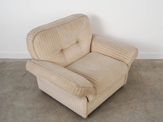 Image 1 of Fauteuil Soffio couleur crème, design italien, années 1970, fabriqué par Doimo