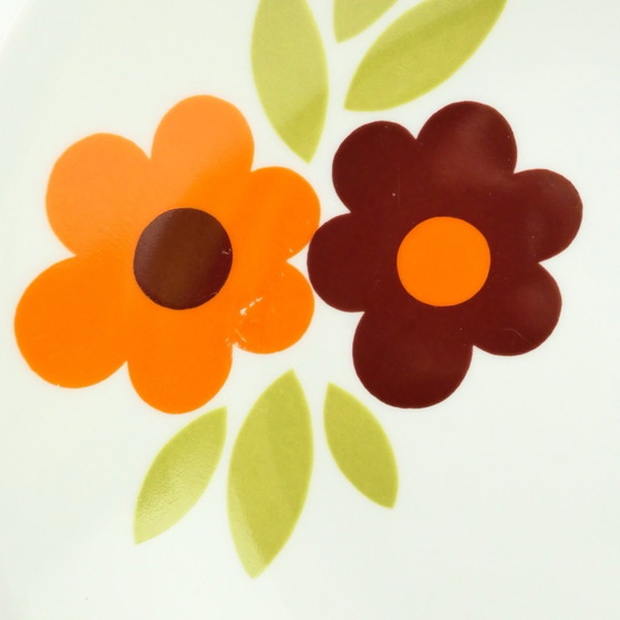 Five Arzberg 70s Deep Plates, Crockery, Porcelain, Brown (photo 2 of 5)