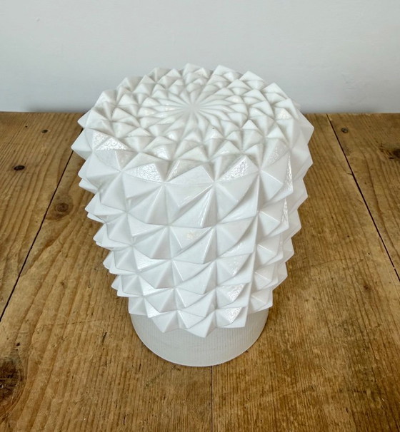 Vintage witte porseleinen plafondlamp, jaren 70 – Plafondlampen, Porcelain (photo 4 of 12)