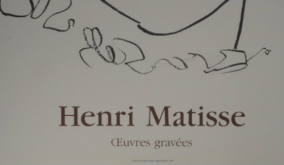 Henri Matisse : Portrait de La Pompadour, Affiche D'Époque En Lithographie – Paper (photo 6 of 6)