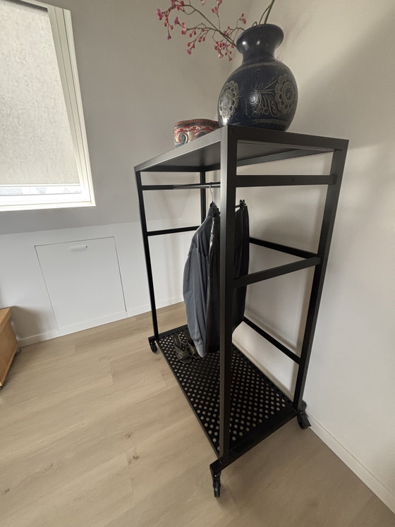 Robusto stendibiancheria in acciaio con ruote - 140x100x50 cm – zwart, Armadi, Iron, Metal (photo 4 of 8)