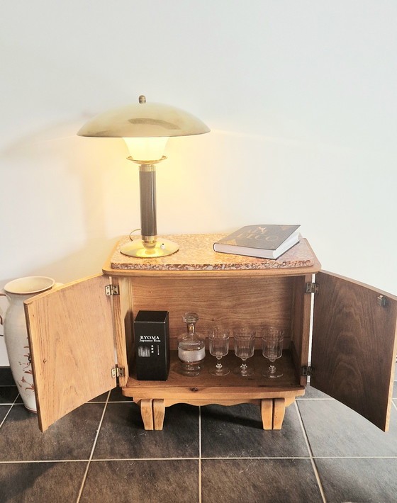 Image 1 of Meuble style Art déco- Chêne er hêtre- années 1950