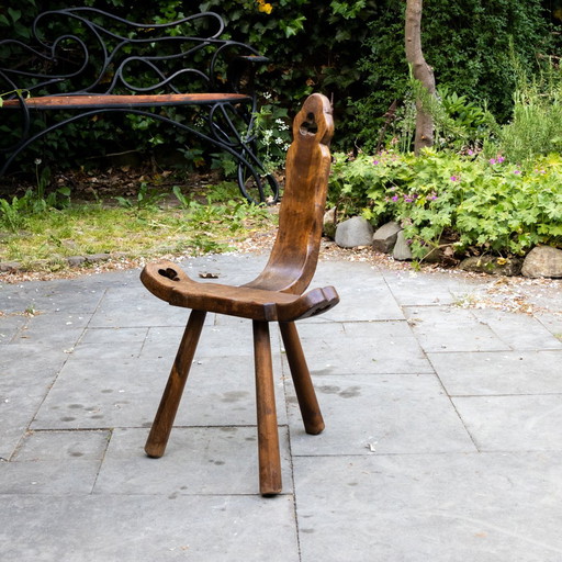 Brutalist Spanish Tripod Chair