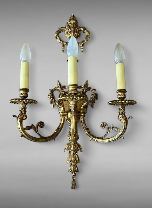 Lampe à main Kandelaar de style Empire Art Déco Lampe Vintage