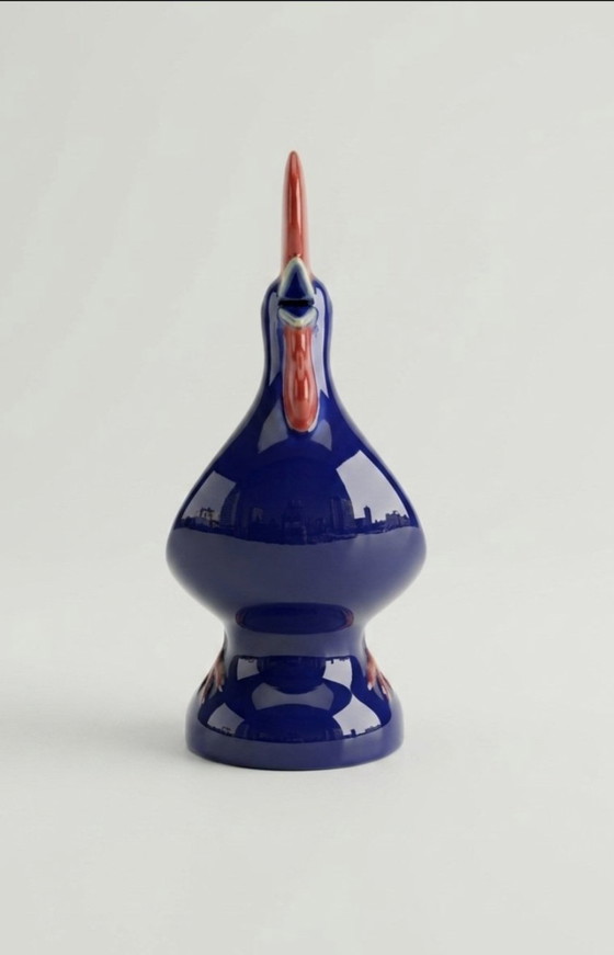 Goebel - Beeldje - Coq de Barcelos "Gra" - Edition 1968 - Bleu Cobalt - Porselein – Decoratieve objecten (photo 5 of 5)