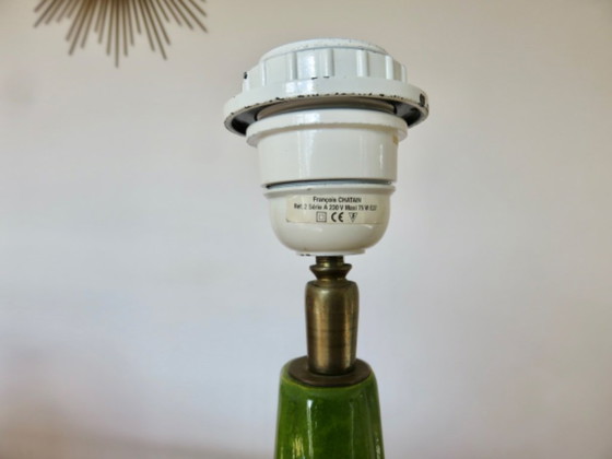 Image 1 of Very large ceramic lamp by François Chatain, France, 80s