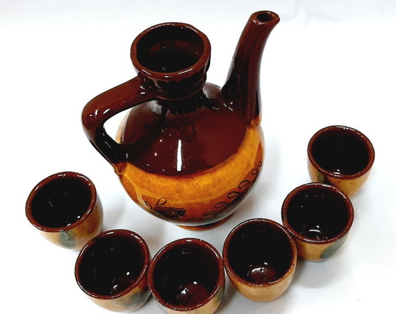 Image 1 of Juego de cerámica para brandy, aguardiente o licor.