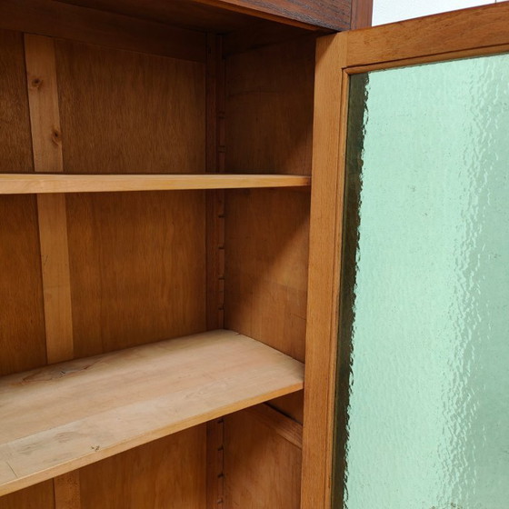 Image 1 of Bibliothèque murale vintage antique, armoire en porcelaine, vitrine.