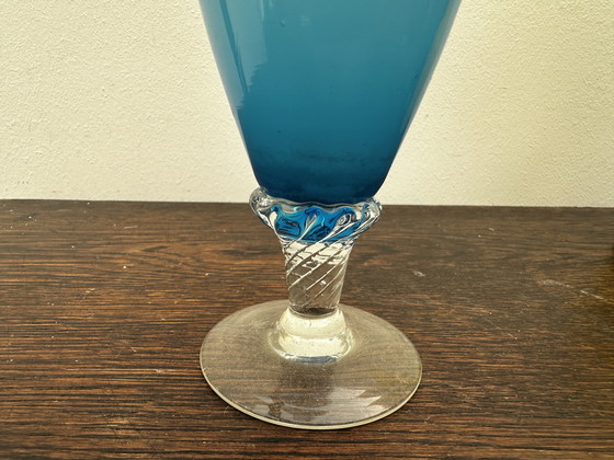 Image 1 of 4 vintage Murano glass soliflore vases