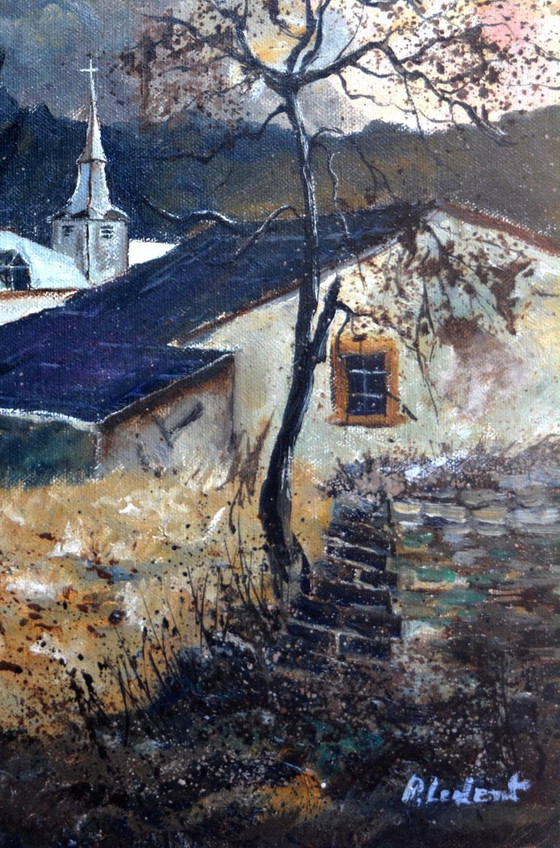 Old village in the Belgian Ardennes – R. Ledent, Objets d'art, Toile (photo 4 of 5)