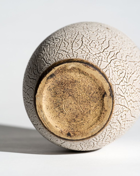 Image 1 of ALBERT KIESSLING Schlangenhaut XL Vase Duo Ostdeutsche Keramik REDUKTIONSGLASUR GDR