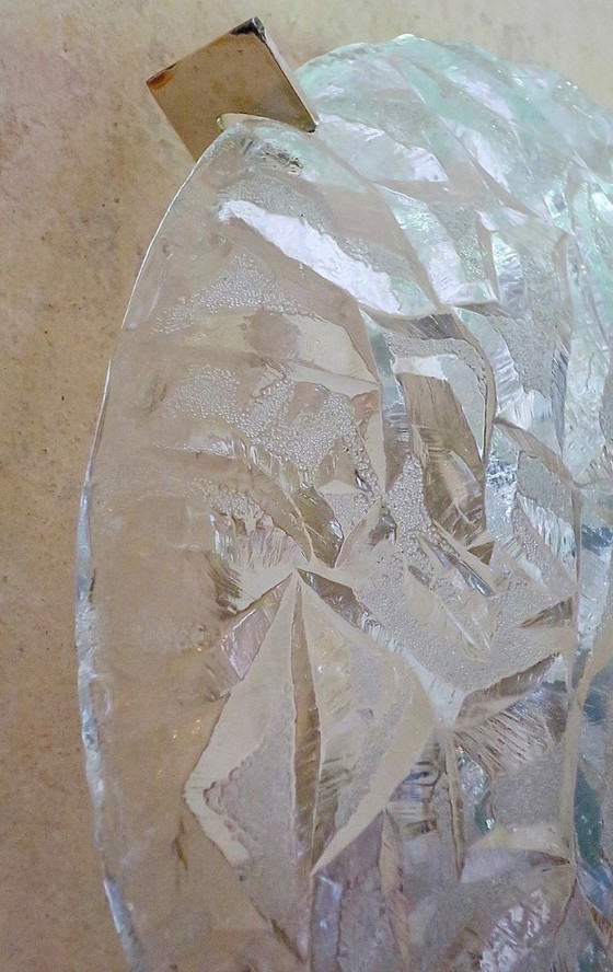 Image 1 of Plafón Kaiser Leuchten de vidrio y latón, años 70