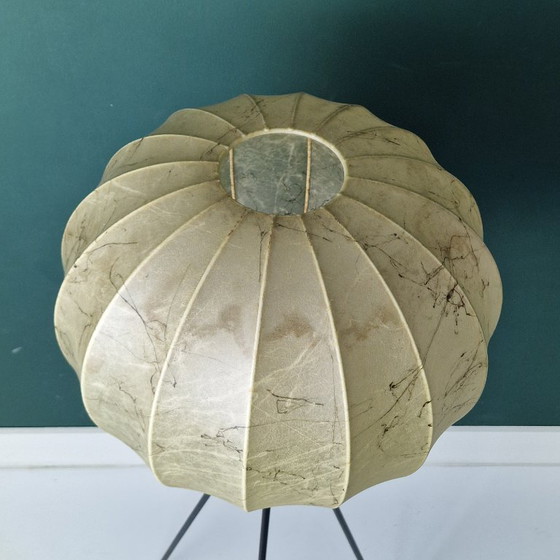 Image 1 of Lampadaire vintage en forme de cocon de Goldkant Leuchten – Allemagne, années 1960/70