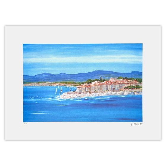 Anne-Marie Briante Signed Lithograph Côte Méditerranéenne 1990 – Lithographs & prints, Paper (photo 2 of 5)