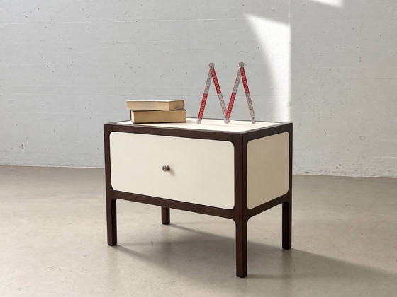 Vintage Side Table by Victoria Baar, 1970s – Nightstands, Wood, Metal (photo 11 of 12)