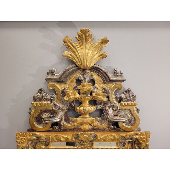 Image 1 of Vintage mirror "Louis XIV mirror" in carved and gilded wood, France