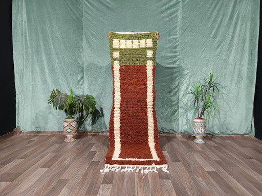 Wool runner rug 300cm x 70cm