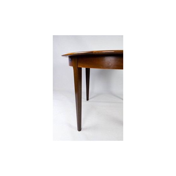 Image 1 of Vintage rosewood dining table with two extension plates, Denmark 1960