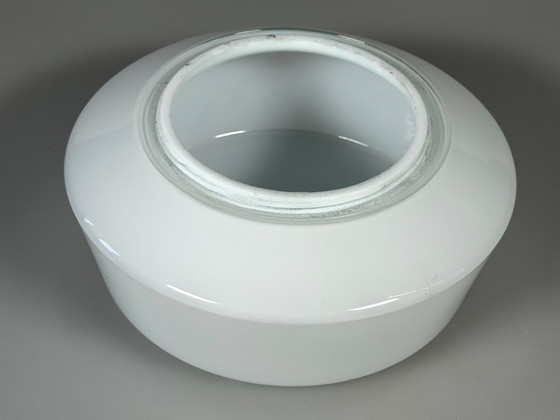 Image 1 of 50er 60er Jahre Lampe Leuchte Plafoniere Milchglas Mid Century Glas Design RZB