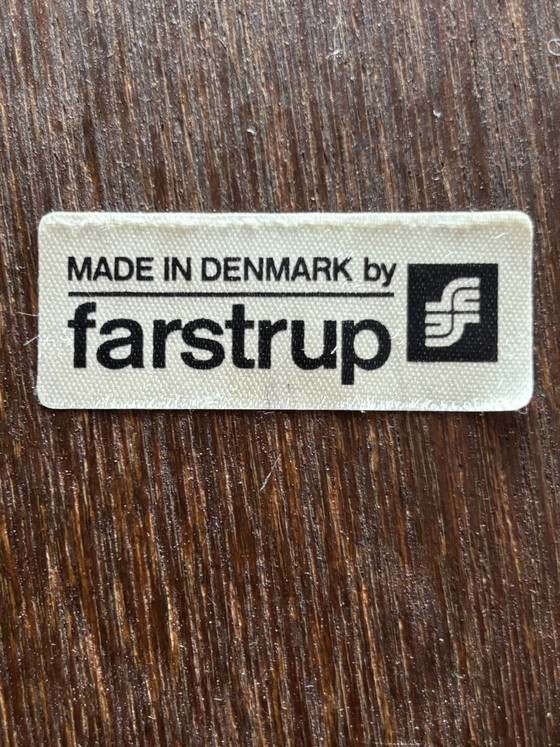 Vintage Farstrup Deens Design Voetenbankje/poef – Wood, Textile (photo 5 of 8)