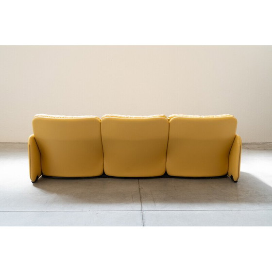 Image 1 of Vintage yellow leather seating set by Ammannati and Vitelli for Brunati, Italy 1970