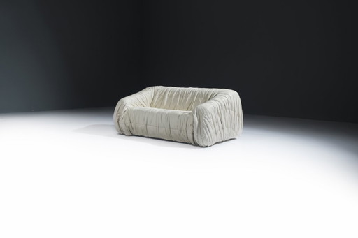 Sehr seltenes Piumino-Ledersofa von De Pas D’urbino und Lomazzi für Dall’Oca Italien