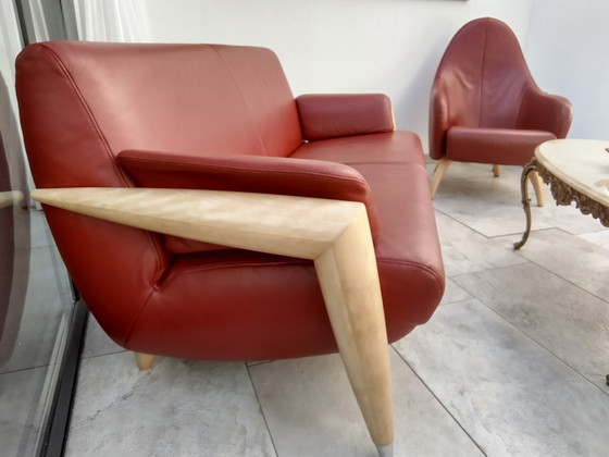 Image 1 of Sitting Vision The Future Canapé + Fauteuil rouge