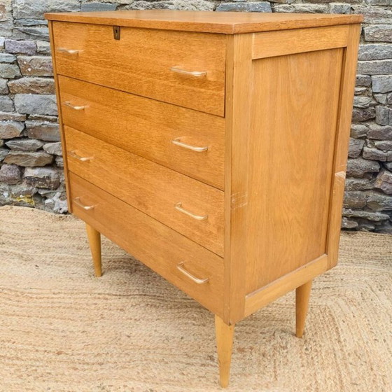 Cassettiere vintage a 4 cassetti – Anni '60/'70 – Legno (photo 15 of 15)