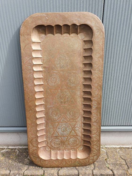 Image 1 of Large Moroccan (folding) coffee table for e.g. mezze