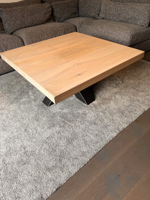 Feelings coffee table 100x100 cm gray wash