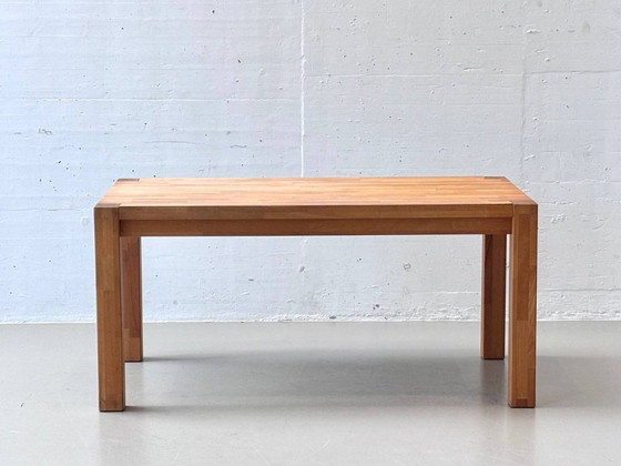 Image 1 of Solid table made of oiled oak, 1990s