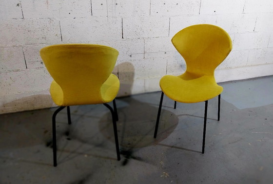 Image 1 of Pair of chairs by Geneviève Dangles & Christian Defrance 1950